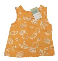 Oranžové tílko s ovocem Primark