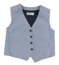 Světlemodrá společenská vesta H&M
