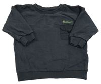 Tmavošedá mikina s kapsou Next