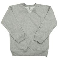 Šedá melírovaná mikina