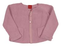 Růžový propínací svetr S. Oliver