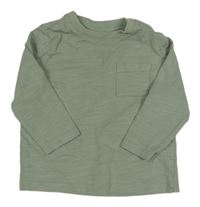 Khaki triko s kapsou kiabi