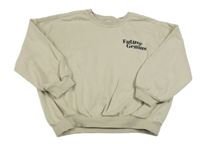 Světlebéžová mikina s potiskem George