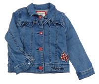 Modrá riflová bunda s Minnie original marines