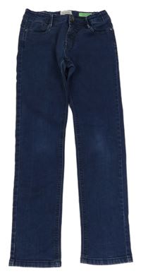 Tmavomodré skinny rifle 