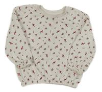 Bílá mikina s kvítky Primark