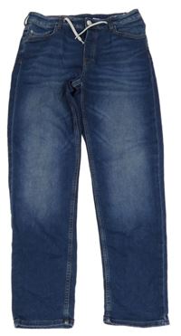 Tmavomodré teplákové rifle H&M