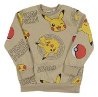 Béžová mikina s Pikachu PRIMARK