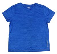 Modré melírované sportovní funkční tričko Crivit