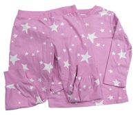 Růžové pyžamo s hvězdami F&F