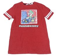 Červené tričko s flitry - Mario H&M