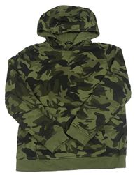 Khaki-černá army mikina s kapucí George