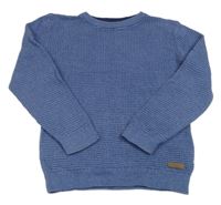 Modrý vzorovaný svetr H&M