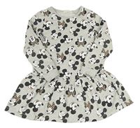 Šedé melírované teplákové šaty s Minnie H&M