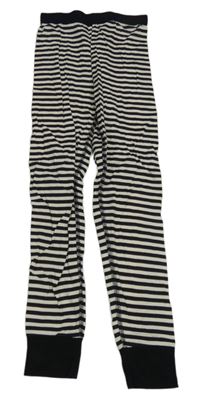 Bílo-černé pruhované spodní kalhoty H&M