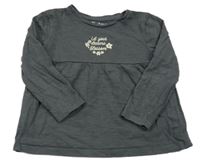 Antracitová tunika s nápisem Nutmeg