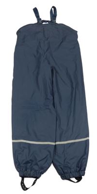 Tmavomodré voděodolné zateplené laclové kalhoty 