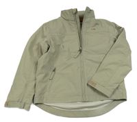 Béžová šusťáková jarní bunda s kapucí Napapijri