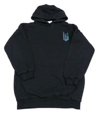 Černá mikina s nápisy z flitrů a kapucí - Wicked 