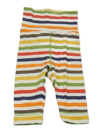 Bílo-barevné pruhované legíny H&M