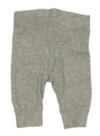 Světlešedé žebrované lehké tepláky H&M