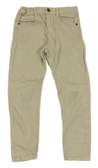 Béžové skinny rifle Zara