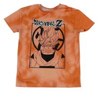 Oranžové batikované tričko s chlapcem - DragonBall Z Primark