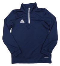 Tmavomodrá sportovní mikina Adidas