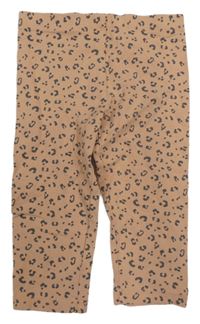 Béžovo-šedé crop legíny s leopardím vzorem H&M