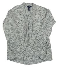 Šedý melírovaný svetrový cardigan GAP