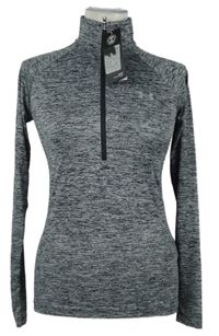 Nové - Dámské tmavomodro-bílé melírované sportovní funkční triko Under Armour 