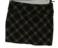 Dámská černo-hnědá károvaná minisukně H&M