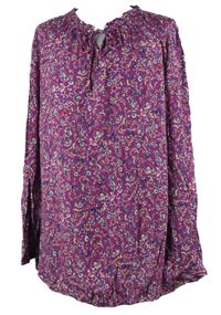 Dámská purpurová kytičkovaná halenka Bonita 