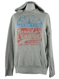 Dámská šedá mikina s potiskem a kapucí Atmosphere 