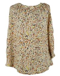 Dámská oranžová vzorovaná halenka S. Oliver 