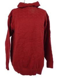 Dámský červený svetrový rolák 