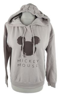 Dámská starorůžová mikina s Mickeym a kapucí Disney 
