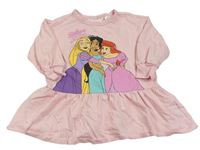 Světlerůžové teplákové šaty s priceznami H&M