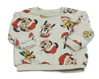 Bílá mikina s Disney přáteli zn. Primark