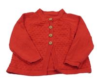 Červený propínací svetr Nutmeg