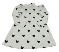 Bílé šaty se srdíčky Shein