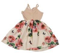 Světlerůžové s kytičkami 