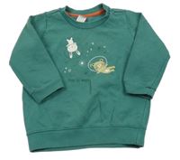 Zelená mikina s obrázkem 