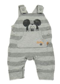 Šedé pruhované laclové tepláky s Mickey Mousem George