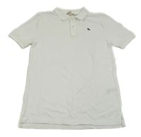 Bílé polo tričko s výšivkou H&M