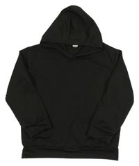 Černá sportovní mikina s kapucí 