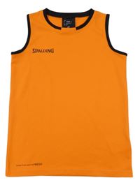 Oranžovo-černé sportovní funkční tílko SPALDING