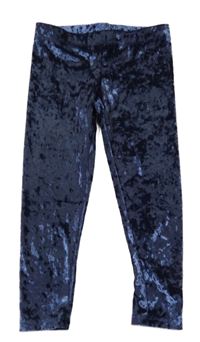 Modré sametové legíny Nike