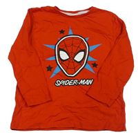 Červené pyžamové triko se Spidermanem 