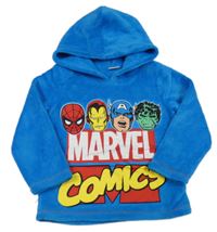 Modrá chlupatá domácí mikina s kapucí - Avengers Marvel